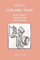 Journal of the Early Book Society Vol 10