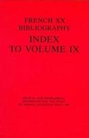 French Xx Bibliography Index To Vol 9