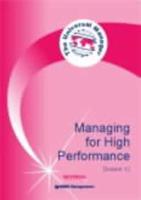 Managing for High Performance