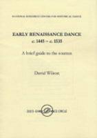 Early Renaissance Dance C.1445-c.1535