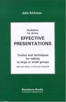 Guidelines for Giving Effective Presentations