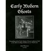Early Modern Ghosts