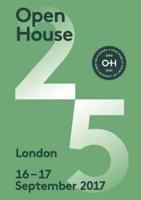 Open House 25 London 16-17 September 2017