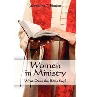 Women in Ministry as Bishops, Pastors, and Teachers
