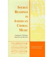 Source Readings in American Choral Music