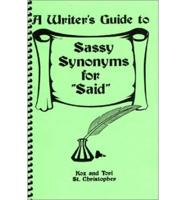 A Writer's Guide to Sassy Synonyms for 'Said