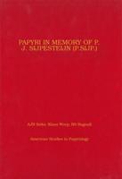 Papyri in Memory of P.J. Sijpesteijn (P. Sijp)