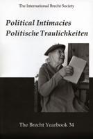 The Brecht Yearbook / Das Brecht-Jahrbuch, Volume 34