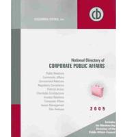 National Directory of Corporate Public Affairs 2005