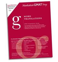Word Translations Gmat Preparation Guide
