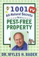 1001 All-natural Secrets to a Pest-free Property