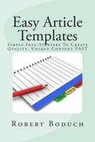 Easy Article Templates