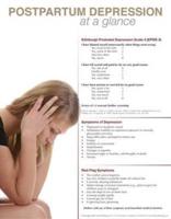 Postpartum Depression at a Glance Poster - French Edition