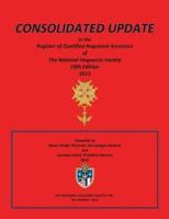 Consolidated Update to the Register of Qualified Huguenot Ancestors of the National Huguenot Society Fifth Edition 2012
