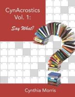 CynAcrostics Volume 1