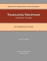 Translating Philippians Clause by Clause
