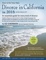 How to Do Your Own Divorce in California in 2016