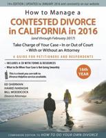 How to Manage a Contested Divorce in California in 2016