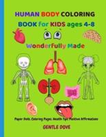 HUMAN BODY COLORING BOOK for KIDS Ages 4-8