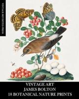 Vintage Art: James Bolton: 18 Botanical Nature Prints: Ephemera for Framing, Home Decor, Collage and Decoupage