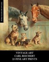 Vintage Art: Carl Reichert: 25 Fine Art Prints: Animal Ephemera for Framing, Collage and Decoupage