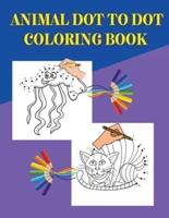 Animal Dot To Dot Coloring Book