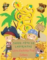 Casse-Tête De Labyrinthe Livre d'activités Pour Enfants: Livre d'activités et de jeux idéal pour les enfants avec des puzzles divertissants. Livre de labyrinthes pour enfants d'âge préscolaire, de débutants à avancés. Cahier d'activités d'apprentissage de