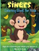 Singes Livre de Coloriage Pour les Enfants: Un livre de coloriage amusant sur le thème de la jungle pour les enfants de 4 à 8 ans, de 8 à 12 ans