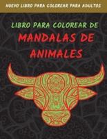 Libro Para Colorear De Mandalas De Animals