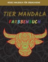 Tier Mandala Färbung Buch