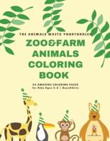 Farm & Zoo Animals Coloring Book for Kids