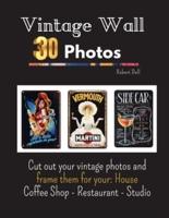Vintage Wall Art Photo Frame: Cut out your vintage photos and frame them for your: House Coffee Shop - Restaurant - Studio