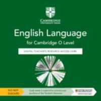 Cambridge O Level English Language Digital Teacher's Resource Access Card