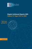 Dispute Settlement Reports 2020. Volume 4