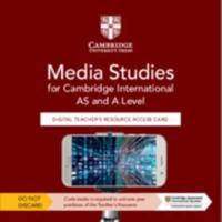 Cambridge International AS & A Level Media Studies Digital Teacher's Resource Access Card