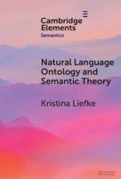Natural Language Ontology and Semantic Theory