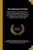 The Admission Of Utah