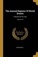 The Annual Register Of World Events