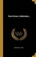 Une Erreur Judiciaire...