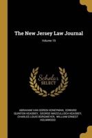 The New Jersey Law Journal; Volume 19