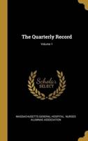 The Quarterly Record; Volume 1