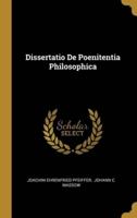 Dissertatio De Poenitentia Philosophica