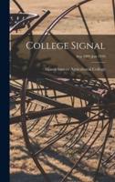 College Signal [Microform]; Sep 1909-Jun 1910