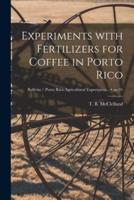 Experiments With Fertilizers for Coffee in Porto Rico; No.31