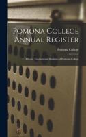 Pomona College Annual Register