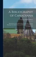 A Bibliography of Canadiana