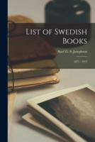 List of Swedish Books