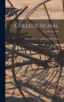 College Signal [Microform]; Sep 1902-Jun 1903