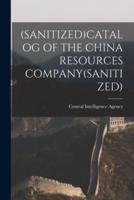 (Sanitized)Catalog of the China Resources Company(sanitized)