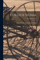 College Signal [Microform]; Sep 1906-Jun 1907